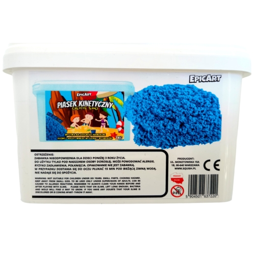 Piasek kinetyczny 1kg niebieski 7220