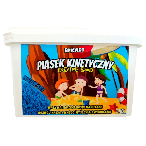Piasek kinetyczny 1kg niebieski 7220