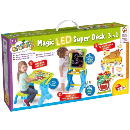 Magiczne Biurko + Tablica LED 3w1 72415