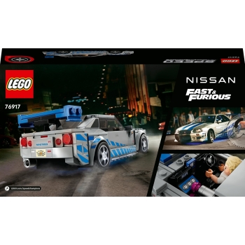 Lego Speed Champions Nissan Skyline GT-R (R34) z filmu „Za szybcy, za wściekli