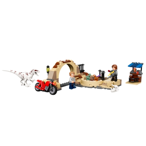 Lego Atrociraptor: pościg na motocyklu 76945