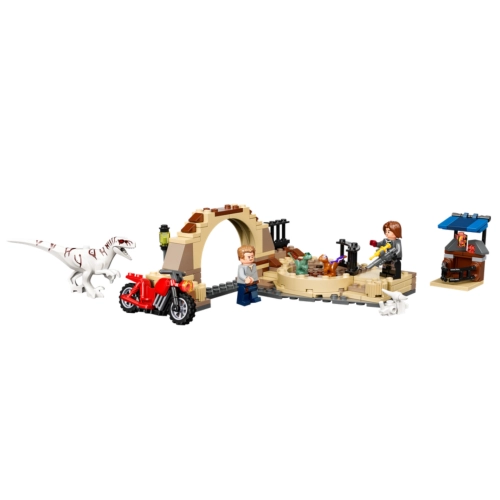 Lego Atrociraptor: pościg na motocyklu 76945