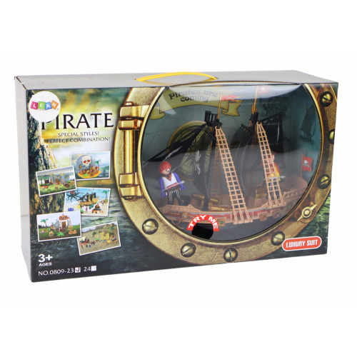 Zestaw Statek Piracki Okręt 23 elementy