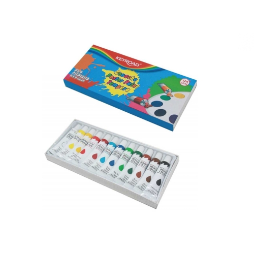 Keyroad Farby Tempera 12 kolorów 12ml 3445