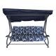 Huśtawka Ogrodowa Wolnostojąca Rozkładana 300kg 2w1 Wzór Granatowa 8011