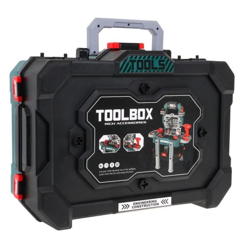 Zestaw majsterkowicza 2w1 niebieski Walizka + stojak  8028B