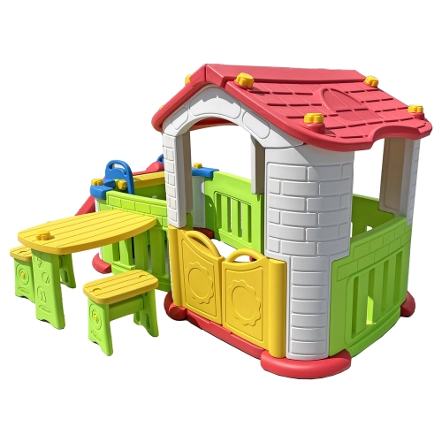 Domek Ogrodowy Zjeżdżalnia Stolik Krzesła 806