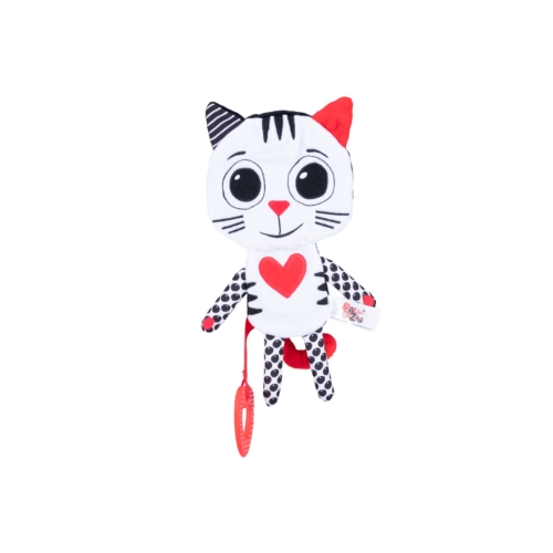 Zawieszka Szeleszczący kontrastowy Kot Balibazoo 81042