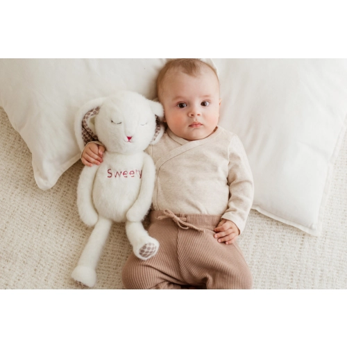 Przytulanka Króliczek biały 0m+ Balibazoo BB81970