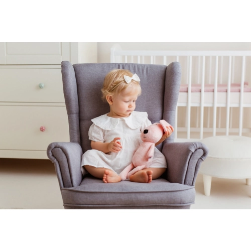 Piesek tulimy różowy 28cm Balibazoo BB81991