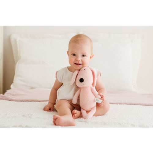 Piesek tulimy różowy 28cm Balibazoo BB81991