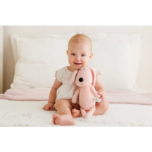 Piesek tulimy różowy 28cm Balibazoo BB81991