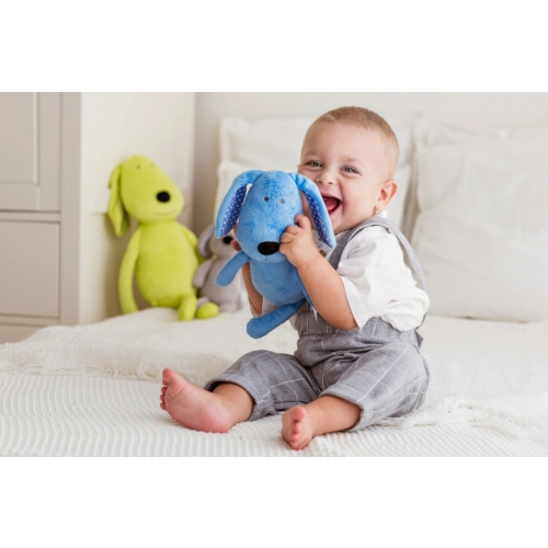 Piesek tulimy niebieski 28cm Balibazoo BB81993