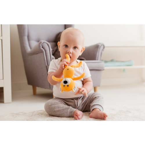 Przytulanka Miś tulimy żółty 19cm 0m+ Balibazoo BB81999