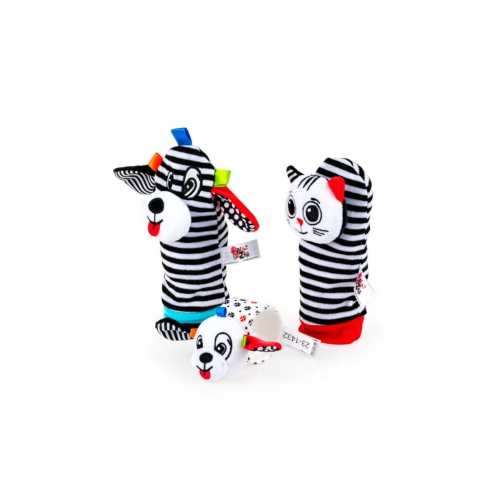 Zestaw Skarpetki i Grzechotka na rączkę Balibazoo BB82249