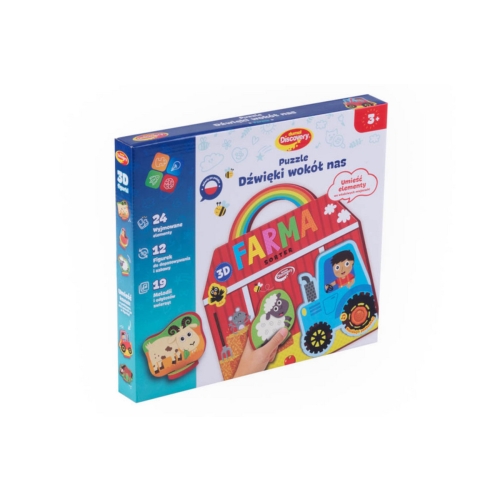 Puzzle dźwięki wokół nas. Farma sorter 82450