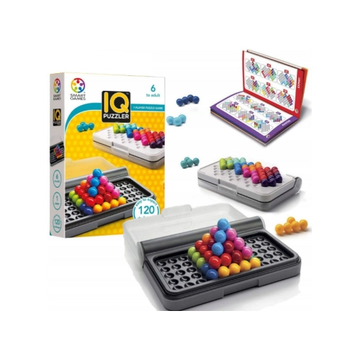 Gra logiczna IQ SMART GAMES 5 poziomów 120 zadań 8251