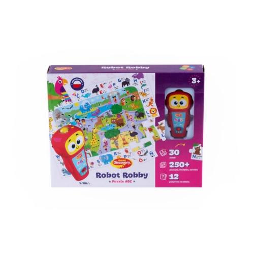 Gra edukacyjna Robot Robby - Puzzle ABC Dumel 82689
