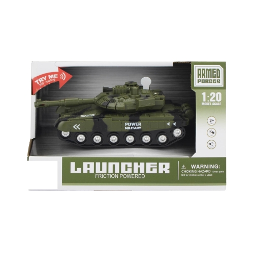 Czołg dla dzieci z dźwiękami skala 1:20 zielony moro 8540