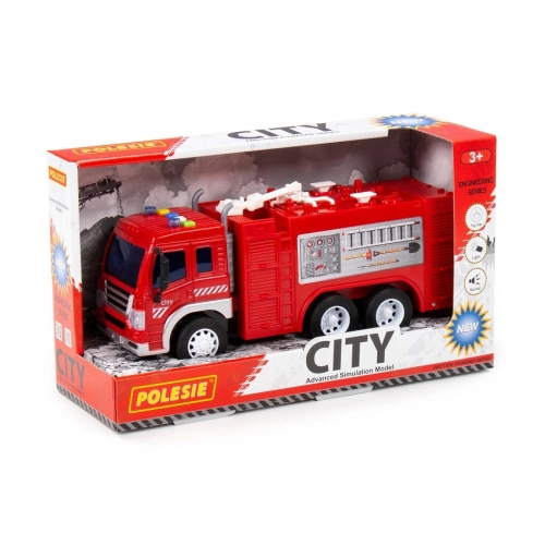 Straż Pożarna Na Gumowych Kołach Światła Dźwięk Polesie 86396