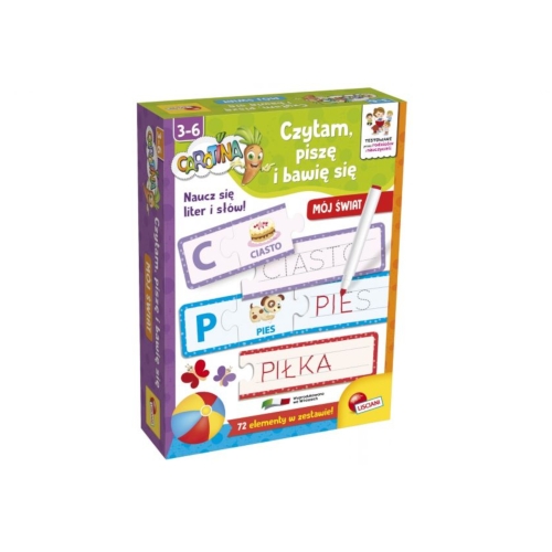 Carotina Gra edukacyjna bawię się, czytam i piszę mój świat LISCIANI 86924