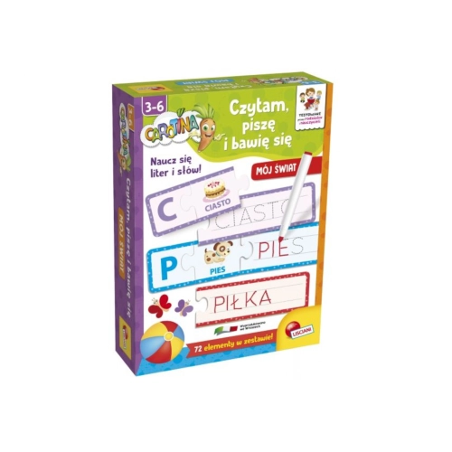 Carotina Gra edukacyjna bawię się, czytam i piszę mój świat LISCIANI 86924
