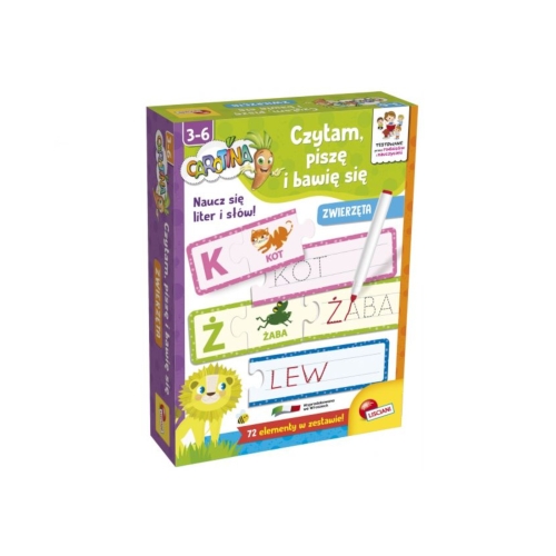 Gra edukacyjna bawię się, czytam i piszę zwierzęta LISCIANI 86931