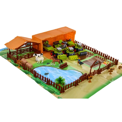 Zestaw małego rolnika Gospodarstwo Maszyny rolnicze Figurki 16 el. Życie na wsi 8871