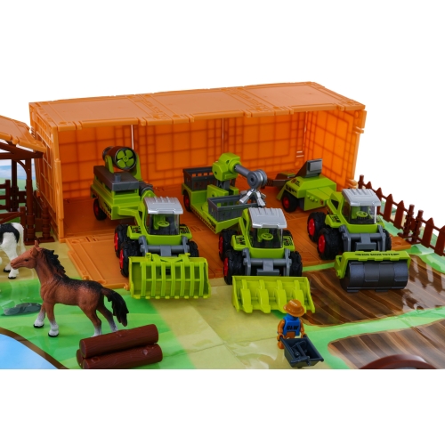 Zestaw małego rolnika Gospodarstwo Maszyny rolnicze Figurki 16 el. Życie na wsi 8871