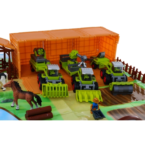 Zestaw małego rolnika Gospodarstwo Maszyny rolnicze Figurki 16 el. Życie na wsi 8871