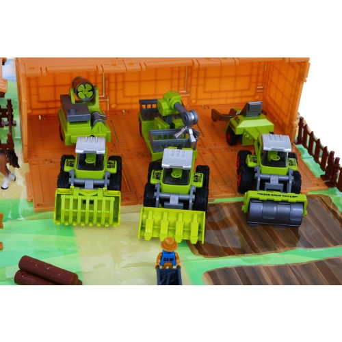 Zestaw małego rolnika Gospodarstwo Maszyny rolnicze Figurki 16 el. Życie na wsi 8871