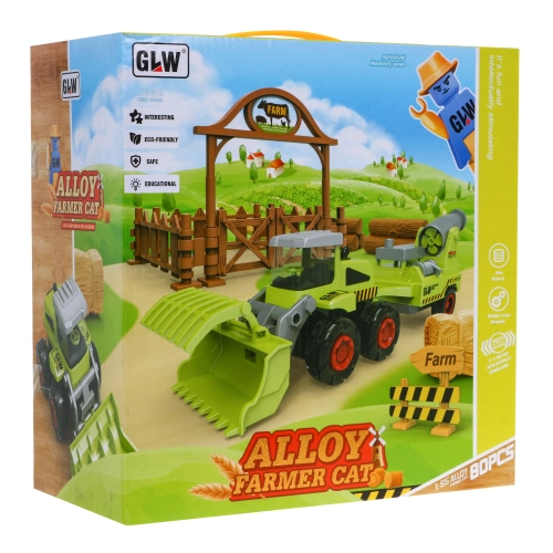 Zestaw małego rolnika Gospodarstwo Maszyny rolnicze Figurki 16 el. Życie na wsi 8871