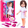 Duża LALKA PIELĘGNIARKA akcesoria MY LUCKY DOLL