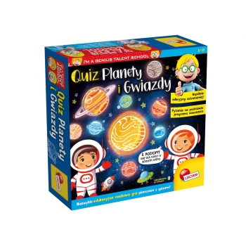 Mały Geniusz Super QUIZ Planety i Gwiazdy LISCIANI 89284