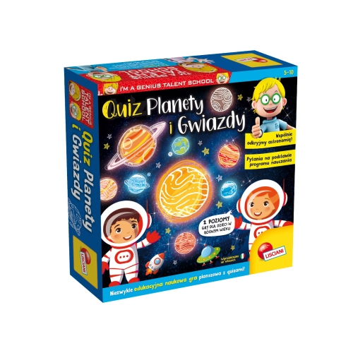 Mały Geniusz Super QUIZ Planety i Gwiazdy LISCIANI 89284