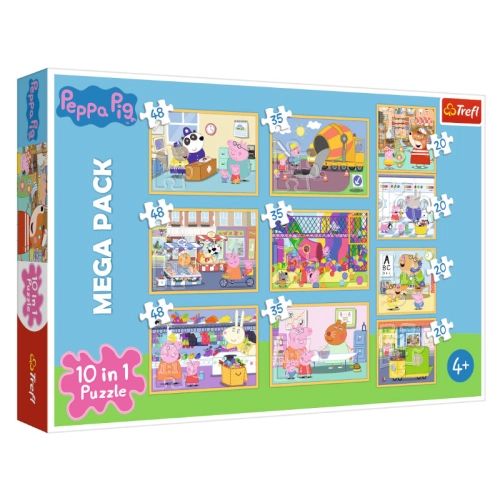 Trefl Puzzle 10w1 Świnka Peppa