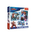Puzzle 2w1 + memos Bohaterowie w akcji Avengers Trefl 93333