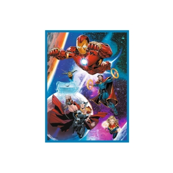 Puzzle 2w1 + memos Bohaterowie w akcji Avengers Trefl 93333