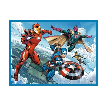 Puzzle 2w1 + memos Bohaterowie w akcji Avengers Trefl 93333