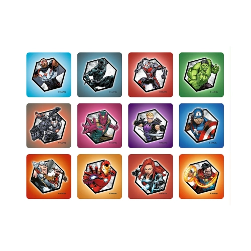 Puzzle 2w1 + memos Bohaterowie w akcji Avengers Trefl 93333