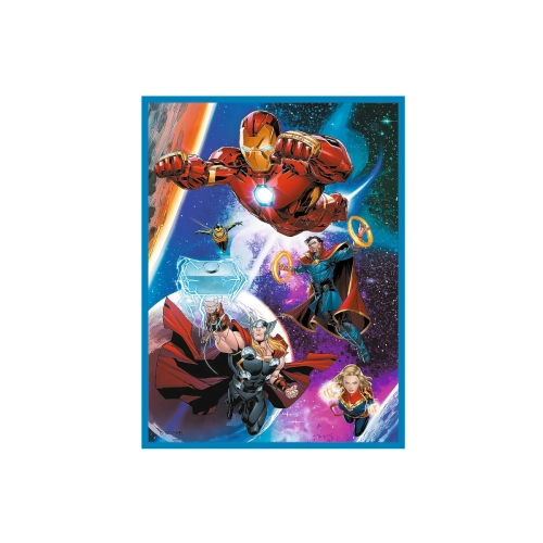 Puzzle 2w1 + memos Bohaterowie w akcji Avengers Trefl 93333