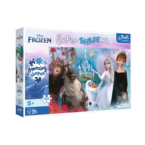 Puzzle 104el. XL - W świecie Anny i Elsy Frozen TREFL 50017