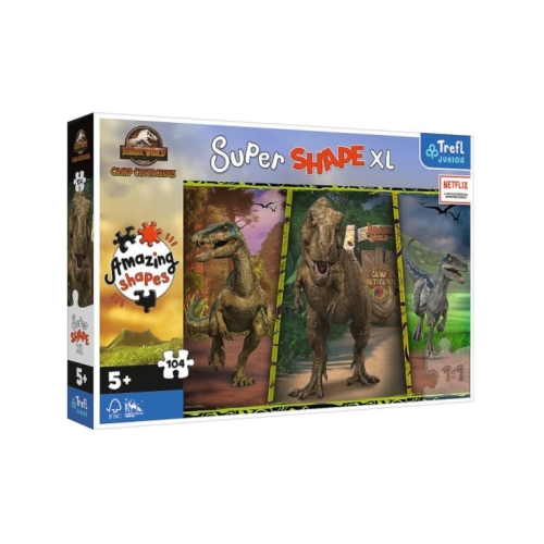 Puzzle 104el. XL - Kolorowe dinozaury TREFL 50020