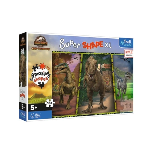 Puzzle 104el. XL - Kolorowe dinozaury TREFL 50020