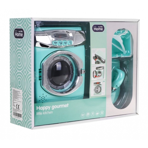 Duży Zestaw Pralka Kosz Na Pranie Deska Do Prasowania A1001-4