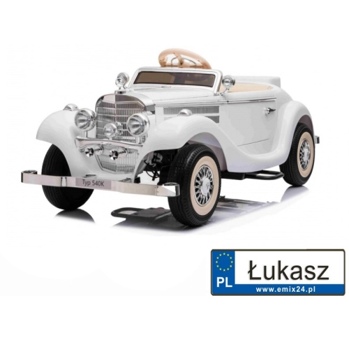 Auto Pojazd Mercedes Benz Retro Typ 540  Biały A200