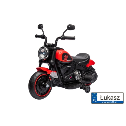 Motor na akumulator Chopper FASTER Czerwony AHL008.CR