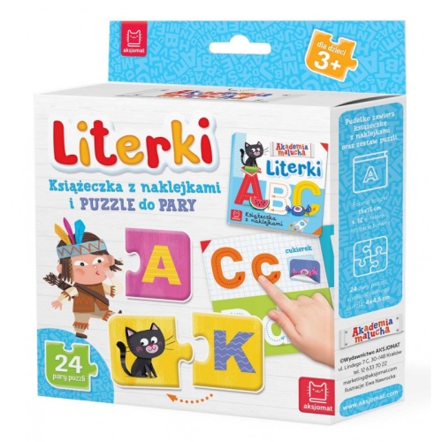 Książeczka z naklejkami i PUZZLE