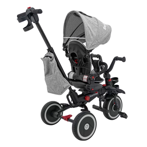 Rowerek trójkołowy RIDER Szary SPORTRIKE B67.SZA