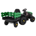 Traktor z Przyczepą Na Akumulator Titanium Zielony BDM0925